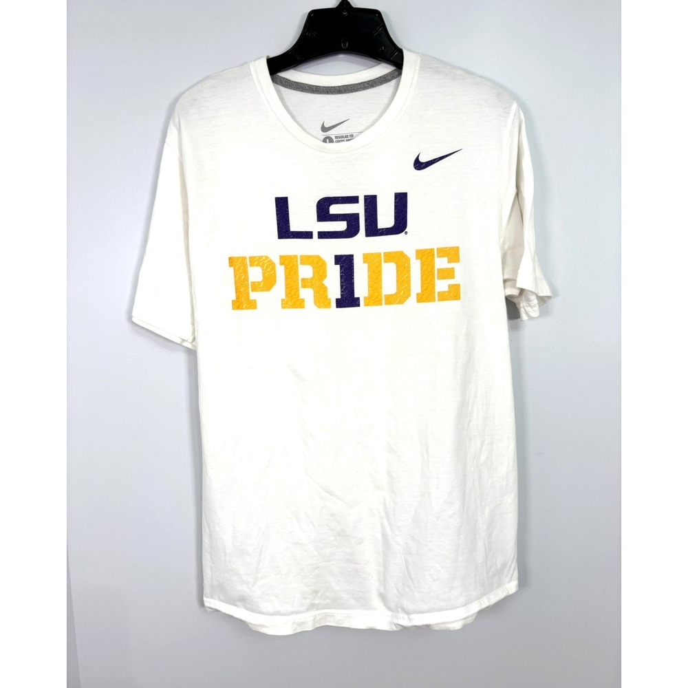 Nike LSU Tigers Pride T-Shirt Size Large White
